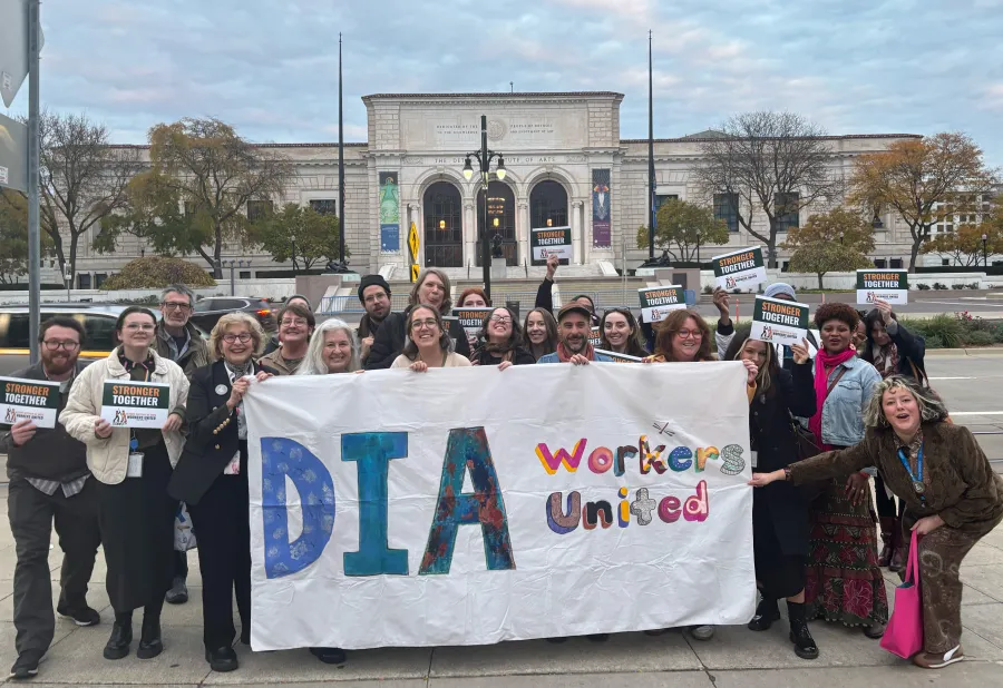 DIA Workers United in Front of DIA